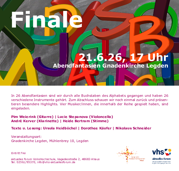 Öffnet die Seite 'Abendfantasien Gnadenkirche Legden - Finale'